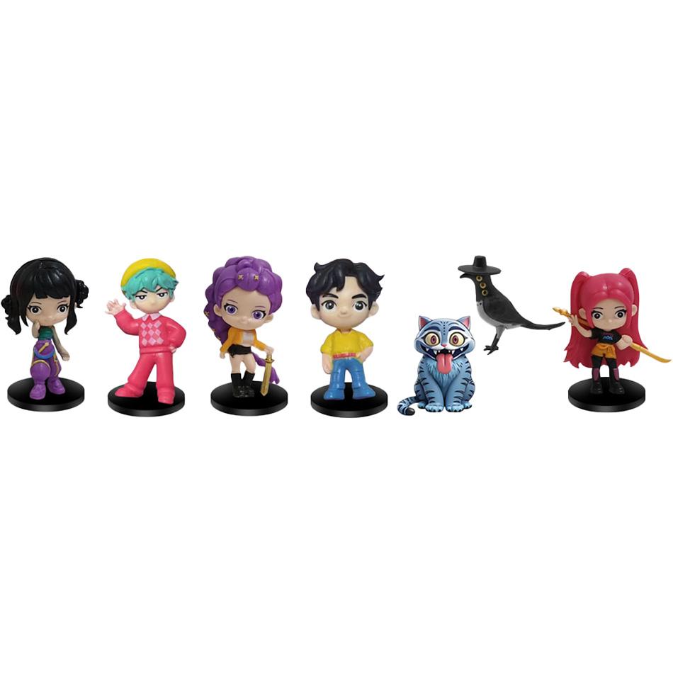 Neues 6-teiliges Set 10CM Anime Kpop Dämonenjäger Jungen und Mädchen Serie Figur Spielzeug Dekoration Statuen Ornamente Weihnachtsspielzeug Geschenke
