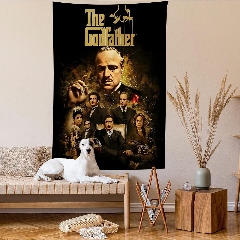 The GGodfather Movie Cartoon Tapestry Art Science Fiction Room Home Decor Wall Hanging Home Decor