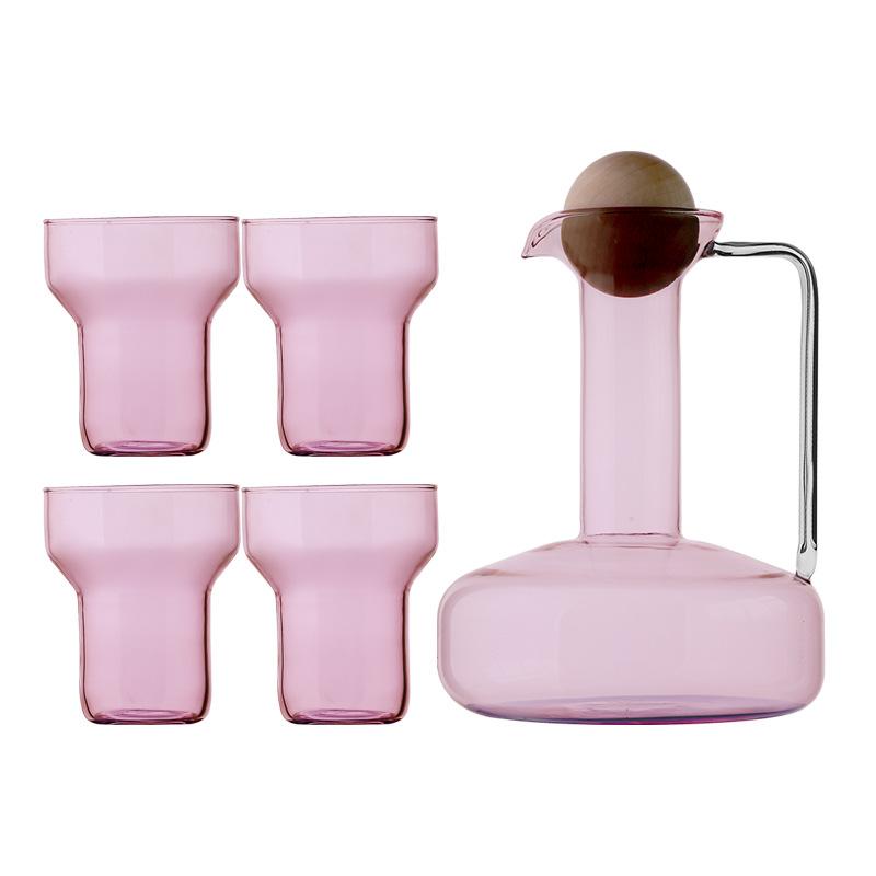 Heat Resistant GlassTeapot Glass Mug Cups Household Cold Water Bottles Large Capacity Juice Kettle Sobering Up Pot Drinkware