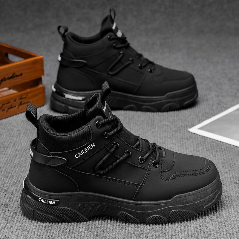 

Осенняя мужская обувь новые высокие ботинки Мартина мужские трендовые универсальные рабочие ботинки для строительной площадки противоскользящие повседневные короткие ботинки 44