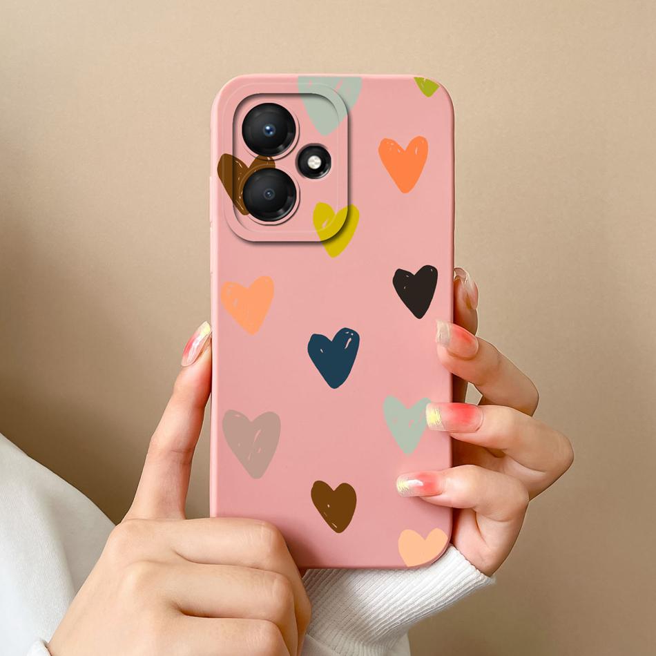 For Infinix Hot 30 Play 30i 4G 5G Phone Case Butterfly Liquid Silicone Camera Protection Back Cover For Infinix Hot30 Funda Capa