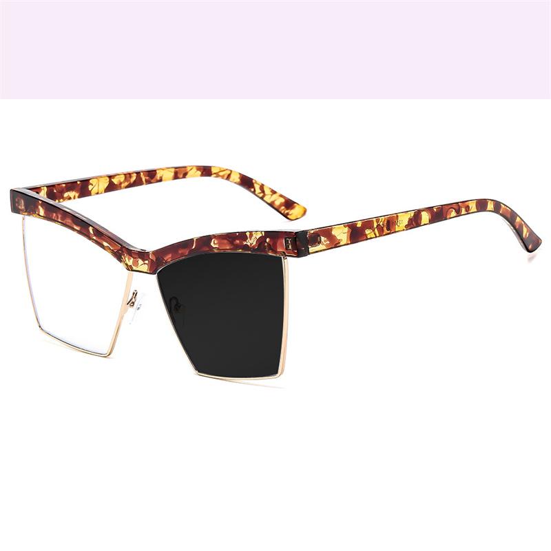 Square Eyebrow Frame Hyperopia Eyewear Photochromic Anti Blue Light Computer Women Reading Glasses 0 to +600