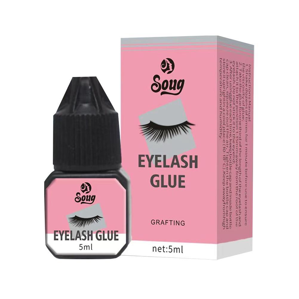 Waterproof Eyelashes Extension Glue Long-Lasting Grafting Lashes Glue Quick Drying Adhesive Glue No-Irritant Eyelash Makeup Tool