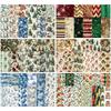 Świąteczny Blok Papierów do Scrapbookingu 12 Arkuszy 6x6 Brokatowe Konfetti Płatek Śniegu Jednostronne Nadruki Karton 160gsm Bezkwasowy Dekoracyjny