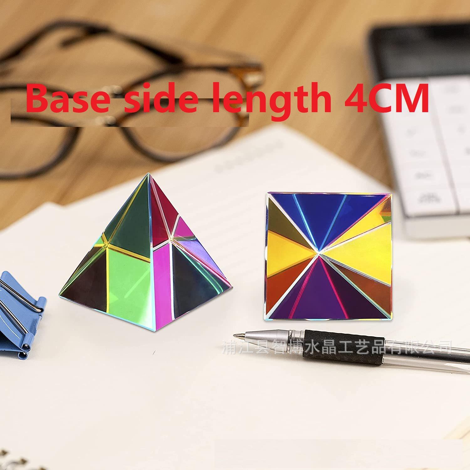 

40Mm (1.57 Inches) Color Cube Prism Three Primary Colors Popular Science Optical Color Experiment Toys Household Color Neocubes Plaything