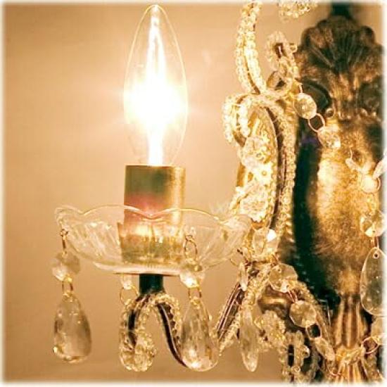 Akizuki Trading (Akizuki) Candelabru antic de perete în stil prințesă, 2 aplice bijuterie: interior-ak-67D304079 (Cremă)