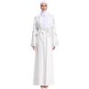 Women Openwork Embroi Long Dress Robe Open Abaya Cardigan Muslim Dubai Robe Gown