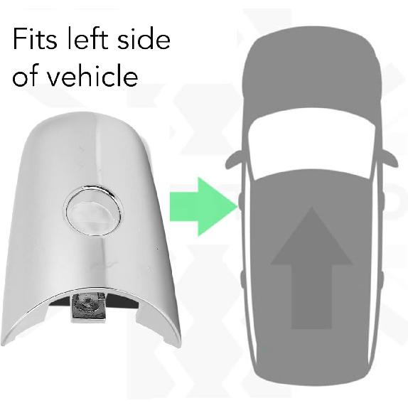 Front Left Door Handle Cover, Chrome Door Handle Escutcheon Chrome Cover 80646?1Ba0A Replacement For Qx60 Qx70 Qx80 Ex35 Fx35 Fx50 Qx50 Qx56