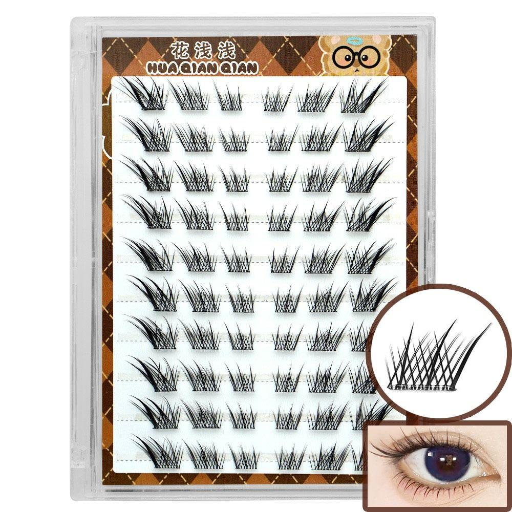 

DIY Fake Cluster Eyelashes Long Lasting Self-adhesive Lash Clusters Beauty Style 7