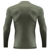 T-shirt de compression à manches longues pour homme, col haut, t-shirt athlétique, coupe ajustée, séchage rapide, haut d'entraînement fitness, t-shirt d'entraînement extensible