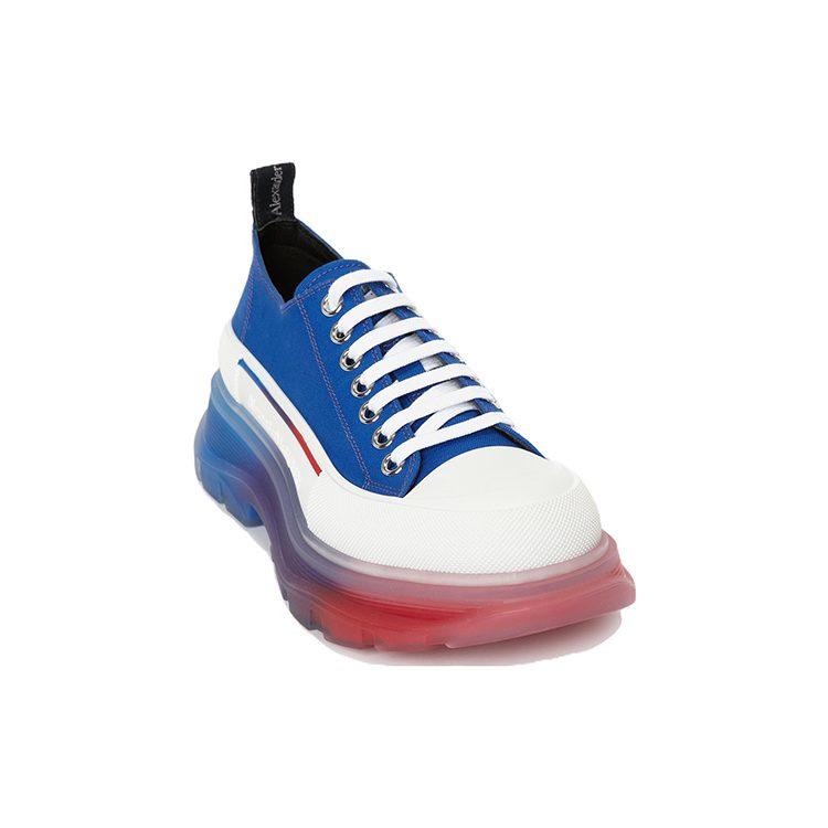 Alexander Mcqueen Tread Slick Low Lace Up Royal White 705660W4TGE1141
