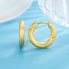 925 Sterling Silver Vintage Earrings For Women Trendy Simple Bump Gold Earring Jewelry Prevent Allergy Party Accessories Gift