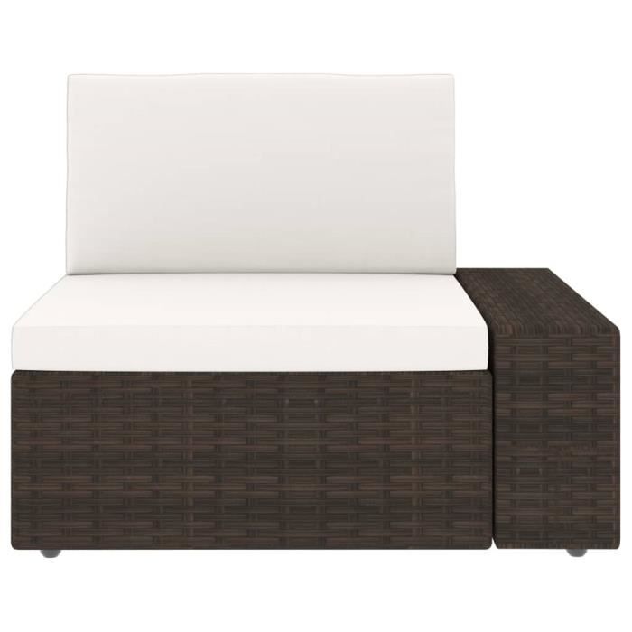VidaXL Garden Furniture Set 5 Pcs Woven Resin Brown