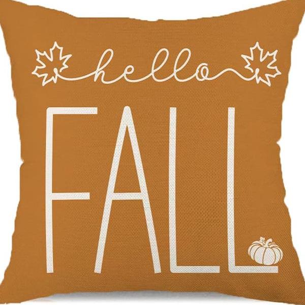 Harvest Autumn New Maple Leaf Pumpkin Pillow Case Home Bedroom Sofa Printed Cushion