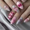 Bowknot Patterns Nail Decal Sheets Kawaii Bow Image Nail Art Stencil  For French Manicure