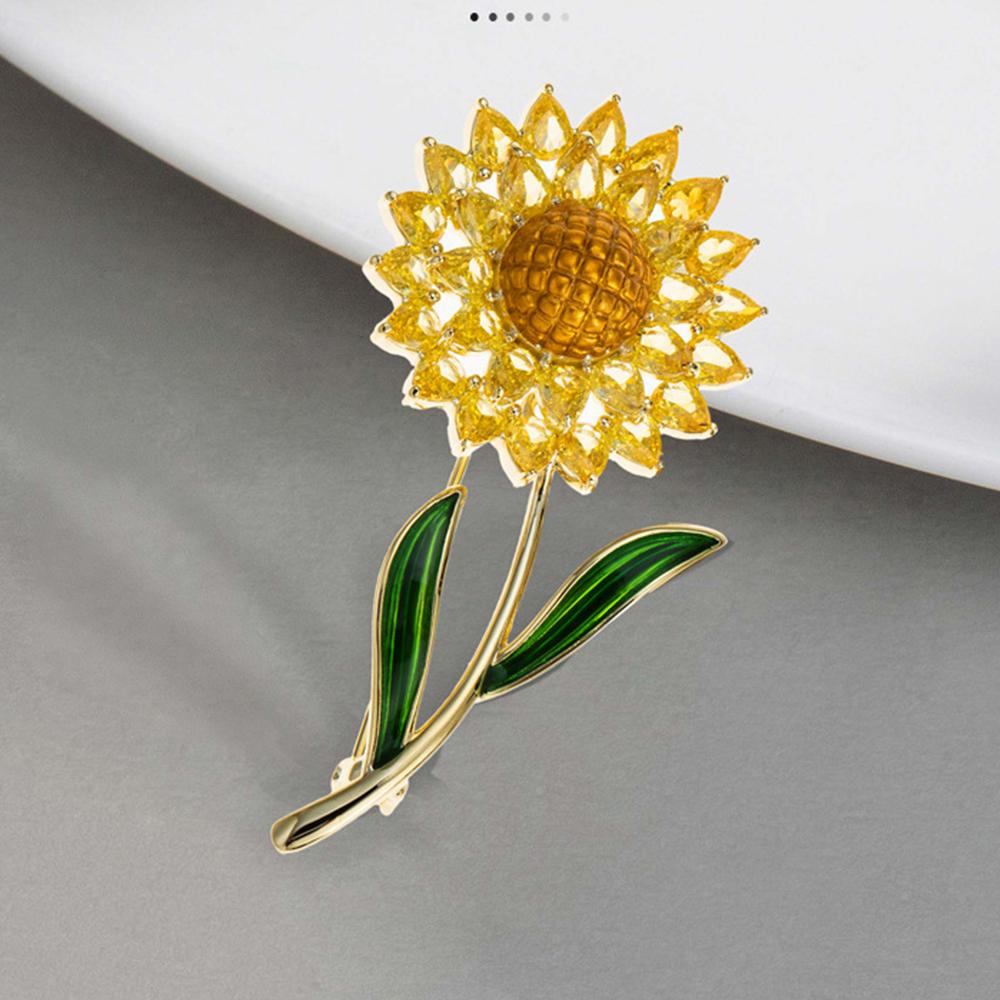 Senior Brooches Flower Leaf Brooch Pins for Women Suit Pendant  Fashion Brooches Jewelry