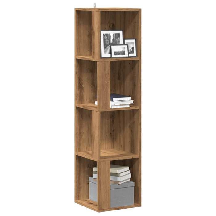 VidaXL Corner Cabinet Artisan Oak 33x33x132 Cm Engineered Wood, Corner Shelf, Bookcase, Display Cabinet, Shelf At 856723