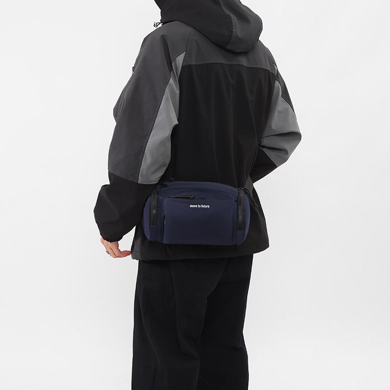 Men's Large Capacity Shoulder Bag Sports Waist Bag Commuter Travel Shoulder Mobile Phone Bag