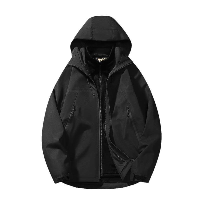 Jacket Men's and Women's Waterproof Graphene Fleece Removable Three-in-one Windproof Outdoor Mountaineering Jacket