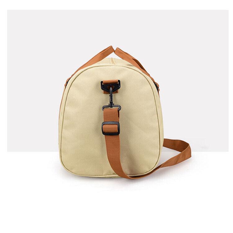 Reisetasche aus Segeltuch, wasserdichte Gepäcktasche, große Sport- und Turntasche mit Schuhfach, Freizeit-Wochenendtasche