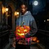 Men's Halloween Print Pullover Hoodie Long Sleeve Sweatshirt