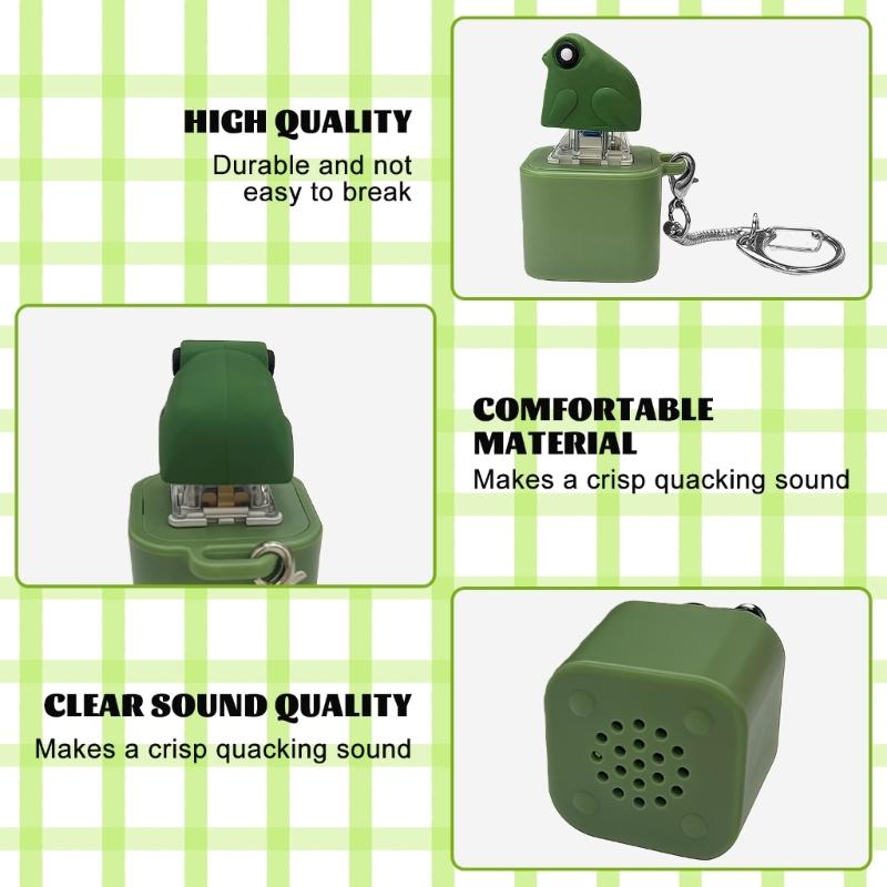 Portable Frogs Shaped Keyboards Accessory Tactile Press Toy Sound Activated Stress Reliever For Adults & Kids
