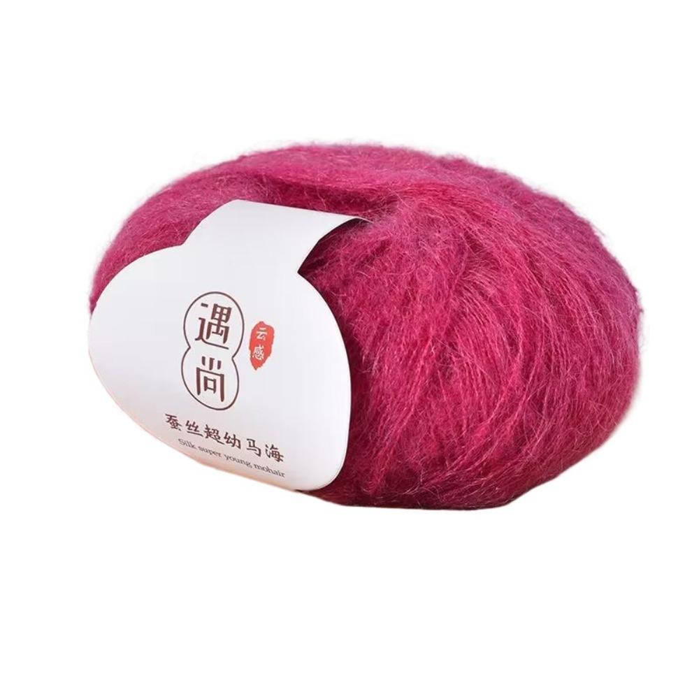 Warm Baby Wool Crochet Yarn 20g/140m Soft Thin Wool Yarn High Content Mohair Yarn  Scarf