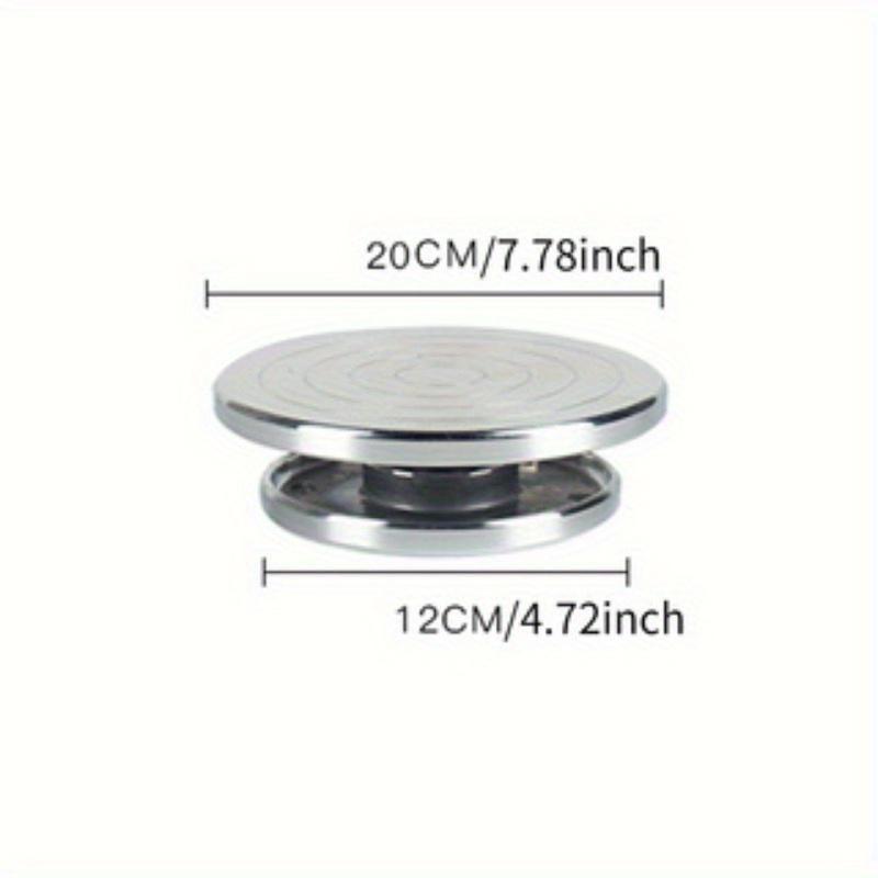 11-30cm Stainless Steel Rotating Disc Clay Handicraft Pottery Mold Parts Two Sided Turntable Parent Child Platform DIY Clay Tool