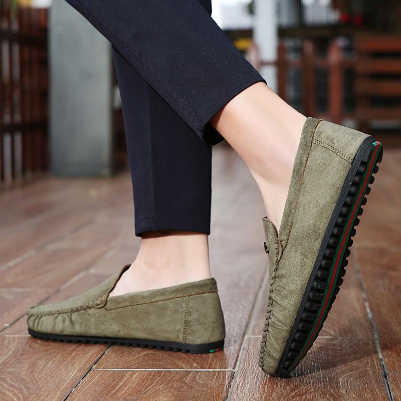 Plus Size Penny Loafers Masculino Men Casual Shoes Breathable Man Moccasins Leather Slip On Flats Lightweight Mens Driving Shoes