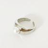 Korean Pearl Wide Band Adjustable Ring - Women's Elegant Versatile Design