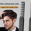 Men's and Women's Dual-Tooth Folding Comb: Wide-Tooth for Beards and Fine-Tooth for Hair Straightening and Styling.