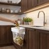 Foldable Garbage Bag Hanger Wall-Mounted Trash Can Rack Space Save Trash Bag Holder  Bathroom