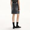 broadcast Women's High-Waist Washed Denim Skirt