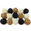 15 Pieces Wicker Rattan Balls Decorative Orbs Vase Fillers for Craft, Party, Wedding Table Decoration, Baby Shower, Aromatherapy Accessories, 2 Inch