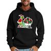 Men's Casual Sports Hooded Pocket Christmas Print Long Sleeve Sweatshirt