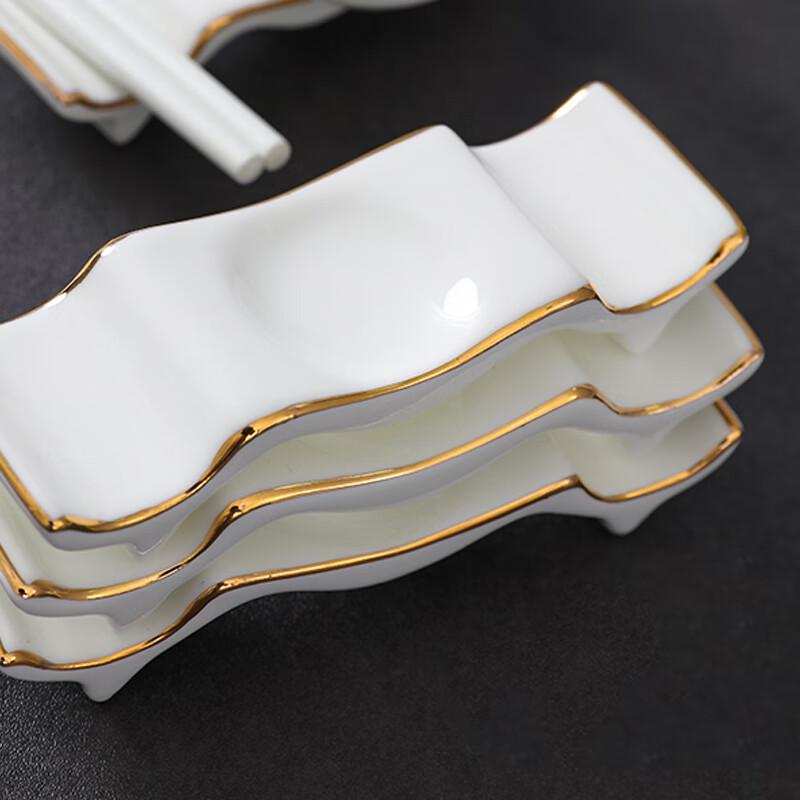 Huabeishi Ceramic Chopstick & Spoon Rests