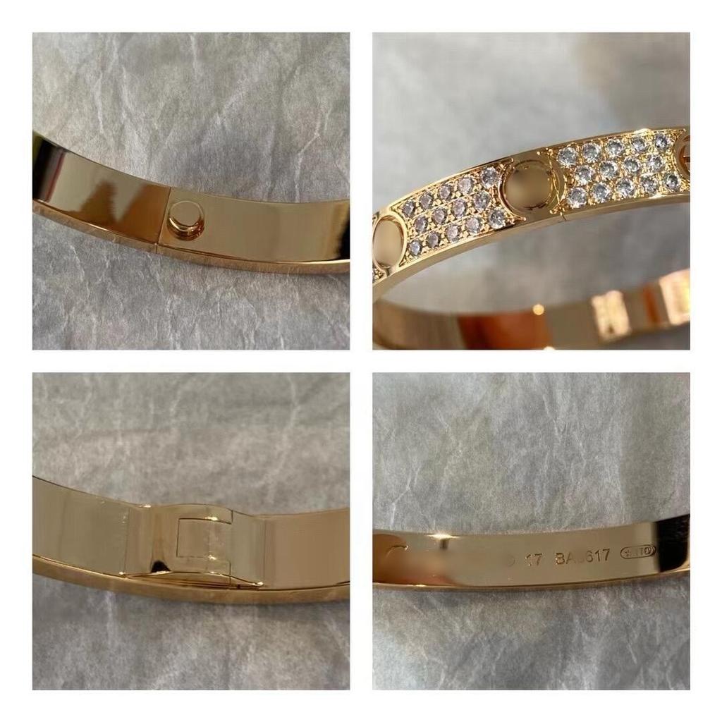 Unilateral Screw Opening and Closing High Version Gypsy CNC Seiko Bracelet Couple Men's and Women's Whole Body V Gold Thick Plating 18K