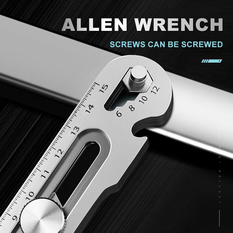 Řezačka na krabice užitkových nožů 6 v 1 Víceúčelová nerezová ocel, zatahovací, odolný, voděodolný, odlamovací nůž