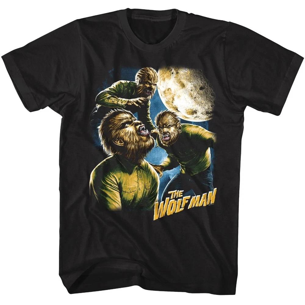 Many Moods of Wolfman Men s T Shirt Universal Monsters Werewolf 4XL