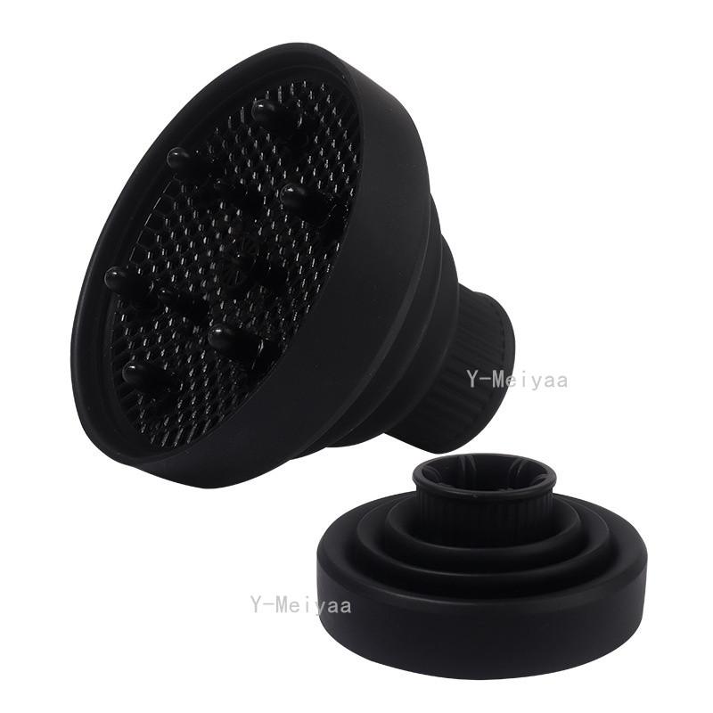 

1PC Gradient Foldable Silicone Hairdryer Diffuser Cover Temperature Resistant Silica Hairdressing Curly Styling Hair Salon Tool
