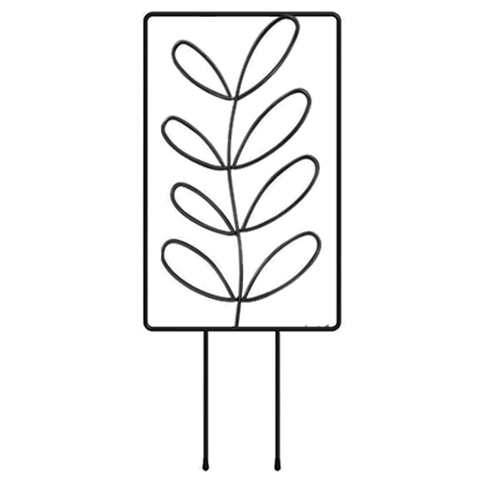 

Садовая решетка для мини-вьющихся растений, листовидная форма, горшечные растения, опора для лозы, овощей, вьющихся цветов, вьющиеся решетки A