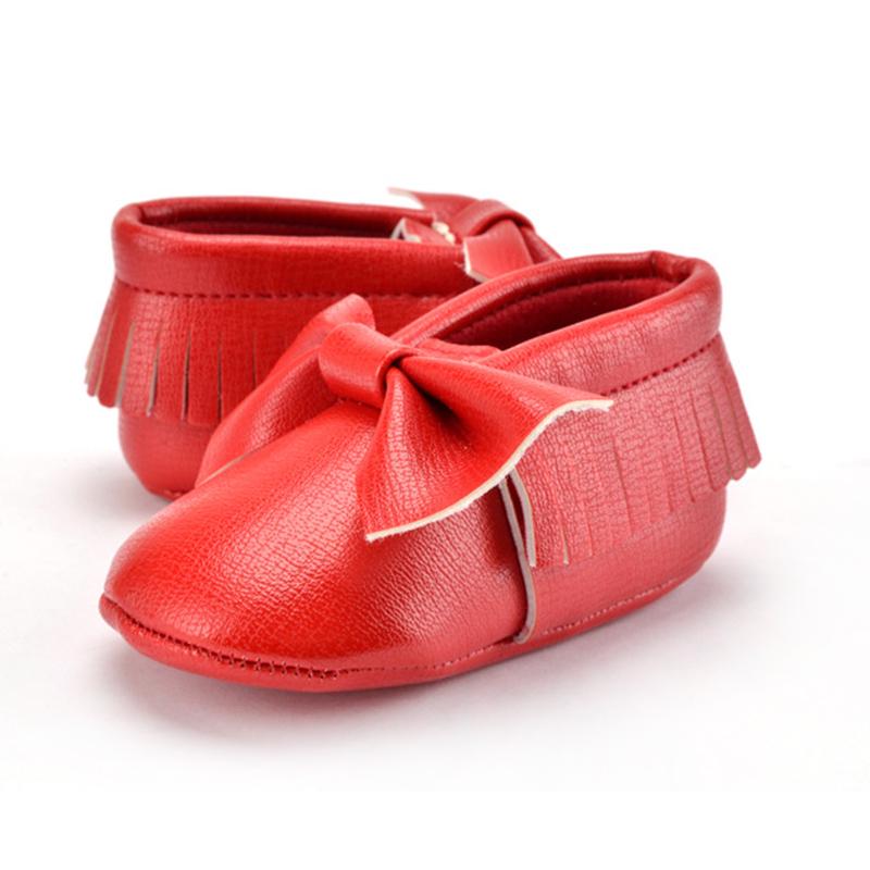 Baby Girls Shoes First Walkers Newborn PU Leather Baby Moccasins Soft Boy Girl Fringe Soft Soled Non-slip Footwear Shoes