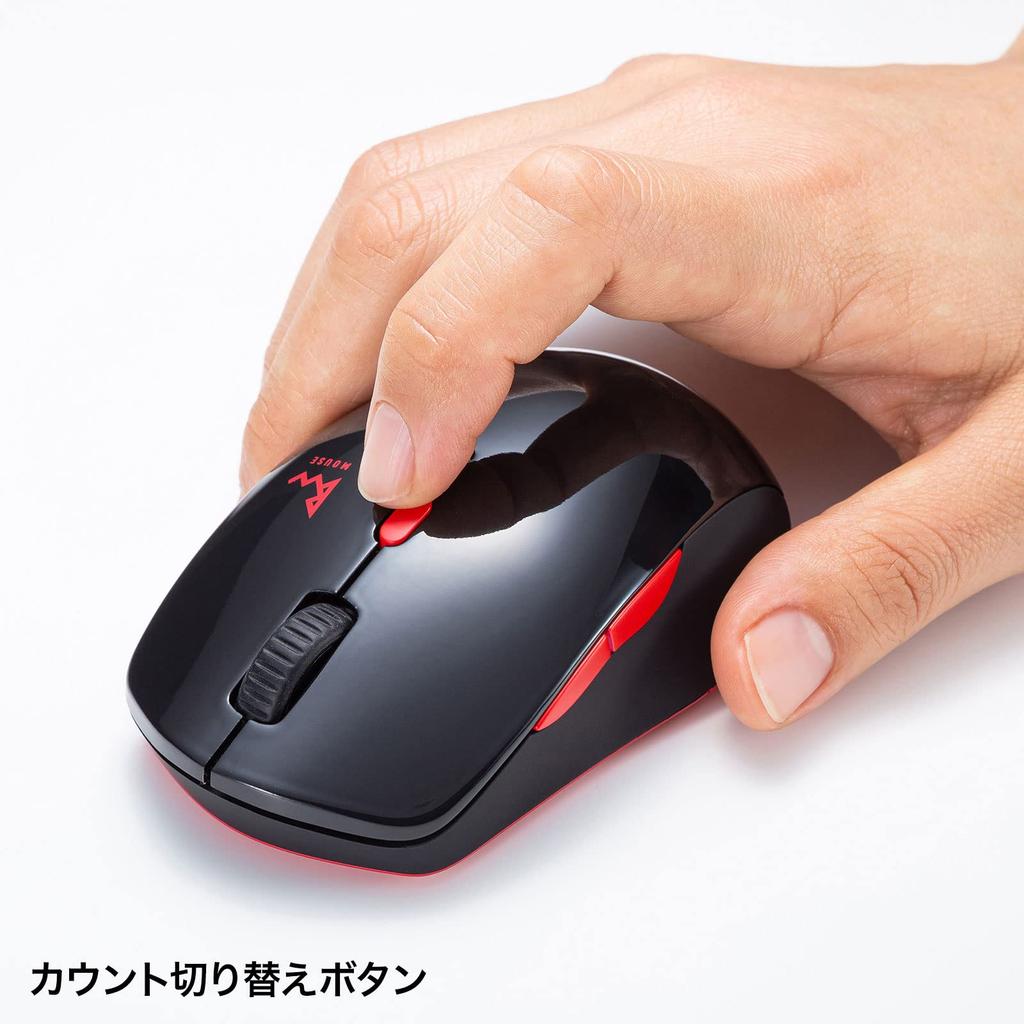 Sanwa Supply Mouse Combo Wireless Silent Blue 5 Buttons Medium Black x (Bluetooth + 2.4GHz Compatible), Buttons, LED, (Back/Forward Buttons), Size,