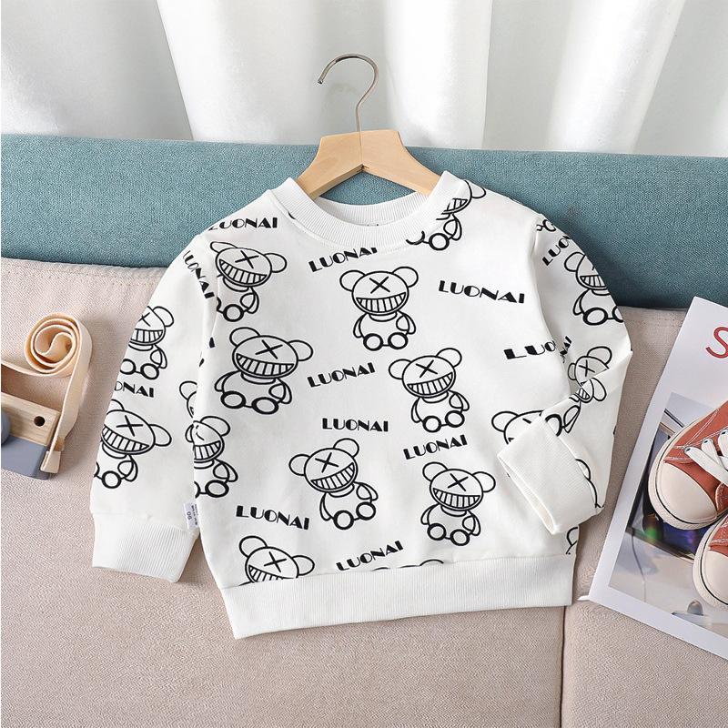 Children's Hoodie Undercoat Spring and Autumn Boys and Girls Cartoon Single Hoodie