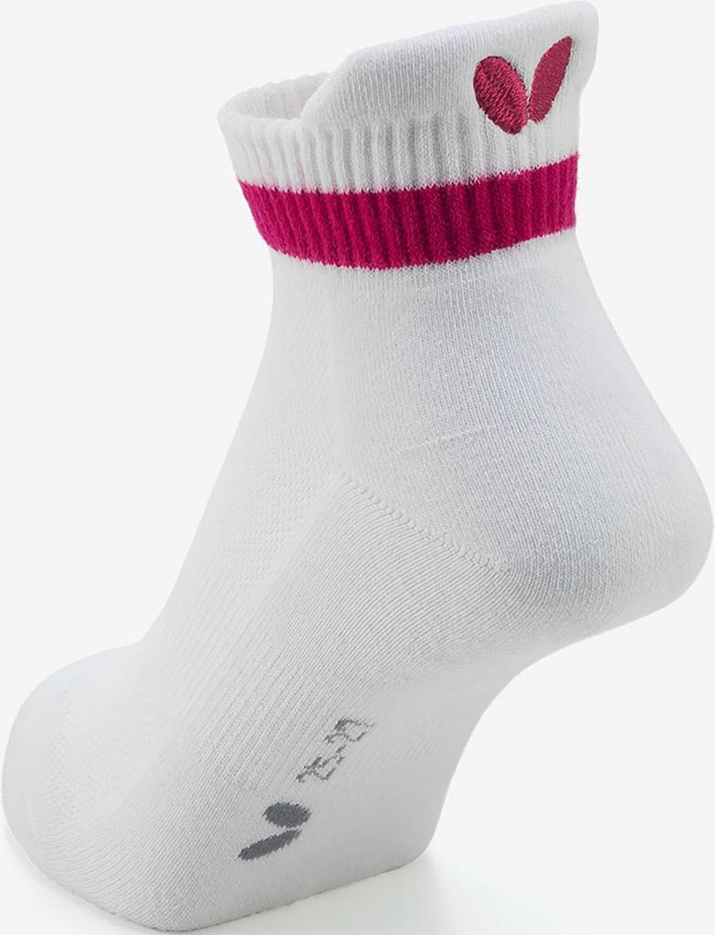 Calcetines de Tenis de Mesa Mariposa ES Socks II Antibacterianos y Desodorantes Unisex Blanco O 92660 [Butterfly] (27,5-29,0 cm)