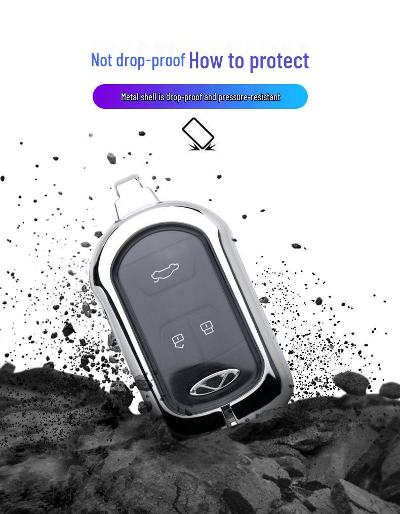 Chery Car Key Case Set for Tiggo 5, 3X, Arrizo 5, 7ex, GX, Fengyun 2, and EQ1