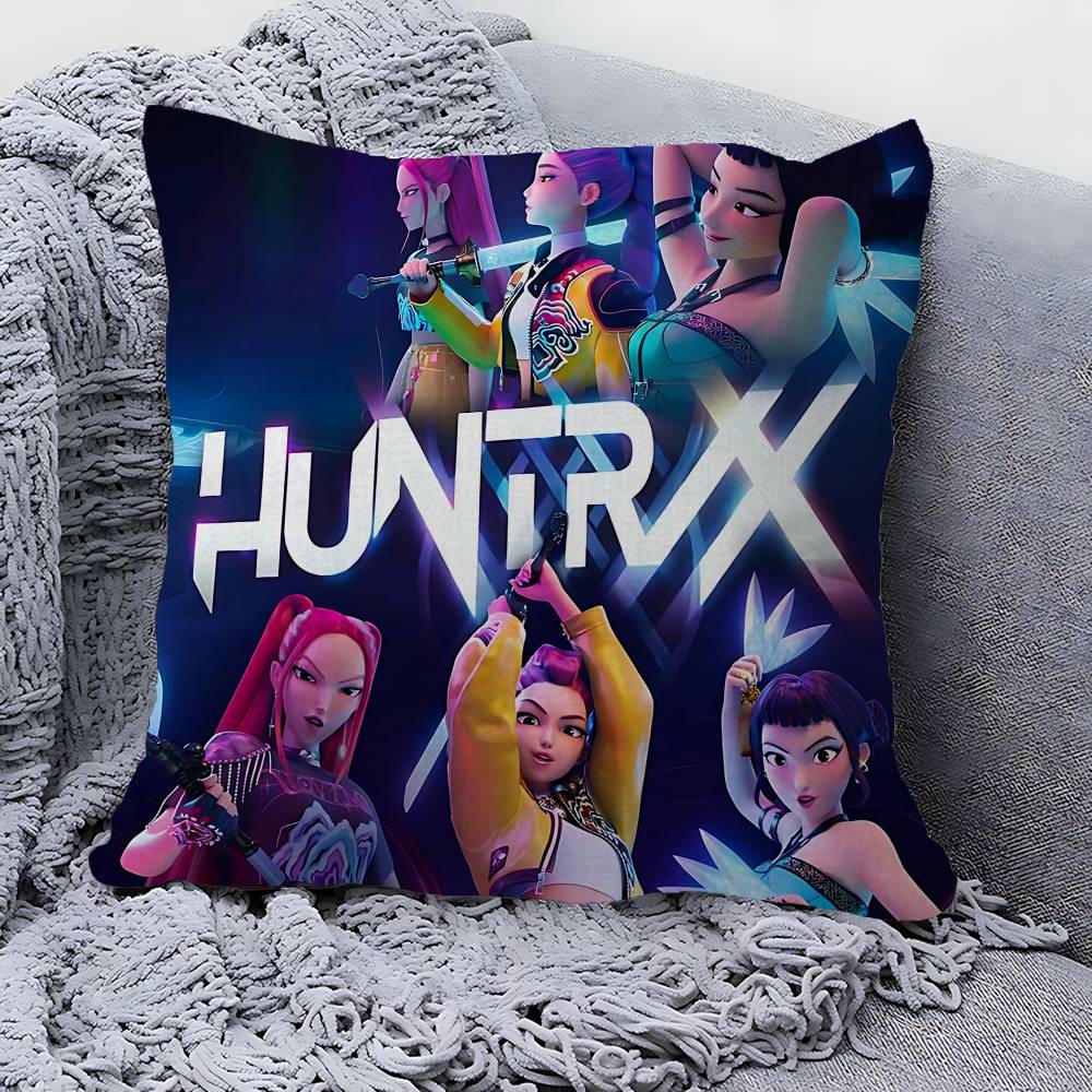 Classic Kpop D-Demon Movie Hunters Pillow Cover Sofa Cushion Cover Home Room Decoration Children Gift