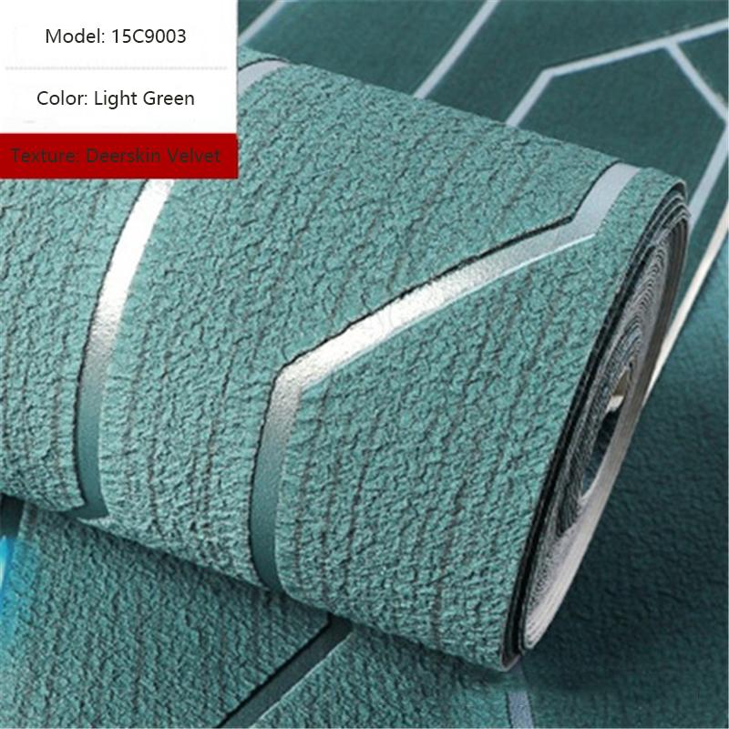 Diatom Mud Pattern Suede Velvet Wallpaper Light Luxury Bedroom Living Room Home Decoration Thickened Foam Non-woven 3D Wallpaper