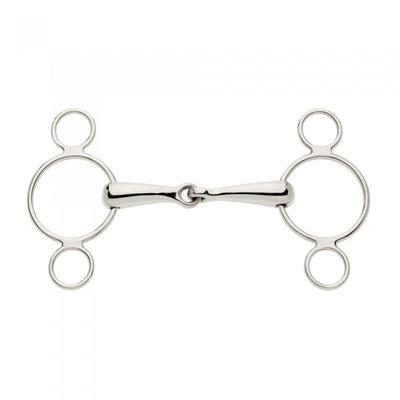 Lorina Single Jointed 2 Ring Continental Horse Gag