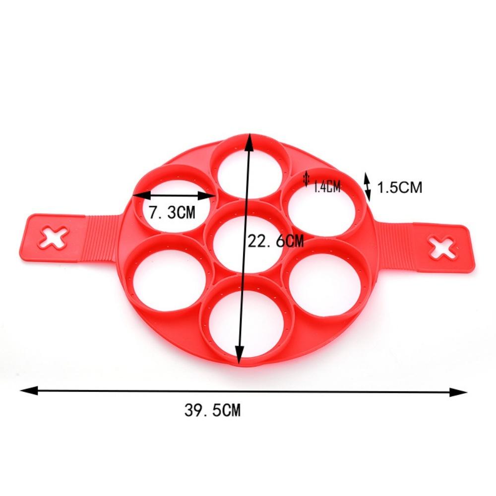 7 Holes Silicone Egg Pancake Mold Non Stick High Temperature Resistant Breakfast Maker For Pancakes And Baby Food